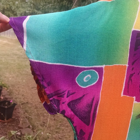 Vintage colorful blouse size small - Picture 3 of 5